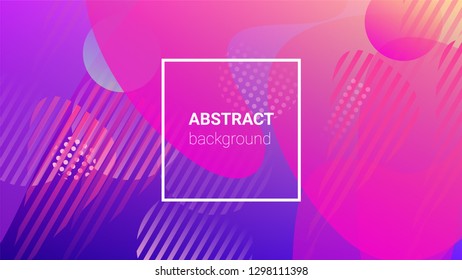 Gradient Background. Banner Design Composition. Horizontal Orientation. Modern Geometric Pattern. Gradient Background.