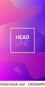 Gradient Background. Banner Design Composition. Modern Geometric Pattern. Horizontal Orientation. Gradient Background.