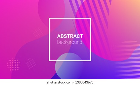 Gradient Background. Banner Design Composition. Horizontal Orientation. Modern Geometric Pattern. Gradient Background.
