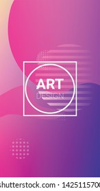 Gradient Background. Banner Design Composition. Modern Geometric Pattern. Horizontal Orientation. Gradient Background.