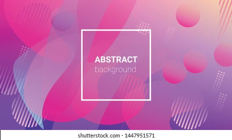Gradient Background. Banner Design Composition. Horizontal Orientation. Modern Geometric Pattern. Gradient Background.