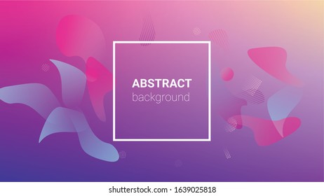 Gradient Background. Banner Design Composition. Modern Geometric Pattern. Horizontal Orientation. Gradient Background.