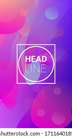 Gradient Background. Banner Design Composition. Modern Geometric Pattern. Horizontal Orientation. Gradient Background.