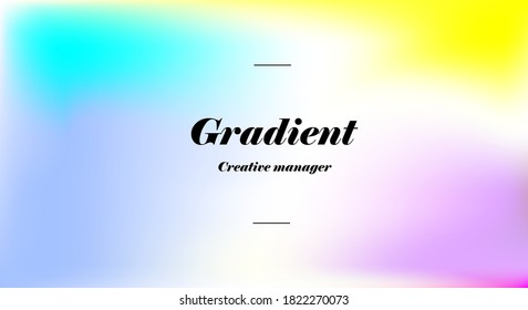 Gradient Background banner and post design color blue purple yellow violet for social media, web design, wallpaper, and banner use.