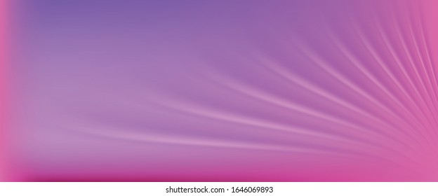 Gradient background, banner template with waves 