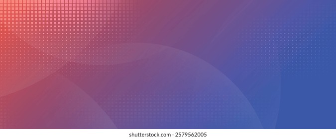 Gradient background with a blend of red and blue colors, featuring a dotted texture. The background is smooth and colorful. Geometric gradient background vector. Red background.