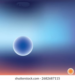 Um fundo de gradiente misturando azul profundo com tons quentes do pôr do sol