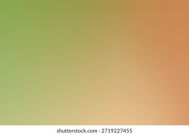 Um plano de fundo gradiente que mistura verde e laranja, criando uma textura suave. O plano de fundo muda do verde para o laranja sem interrupções. Plano de fundo com vetor de espaço de cópia.