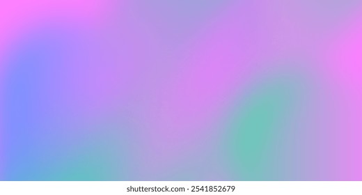 A gradient background blending shades of purple, pink, blue, and green, creating a soothing and aesthetically pleasing effect. Vector illustration