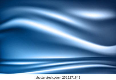 gradient background with blue color. vector illustration. curve design background