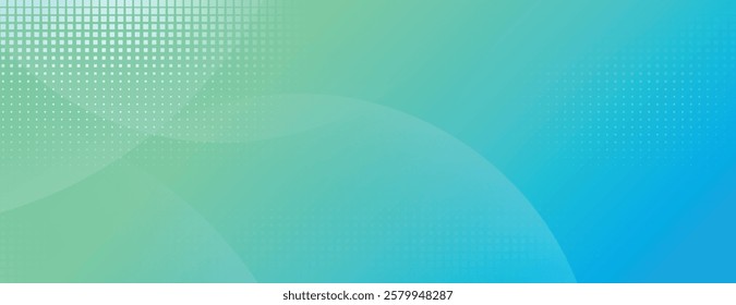 Gradient background with a blue and green color scheme. The background features a dotted texture and smooth transitions of blue and green. Gradient patterned background vector. Green background.