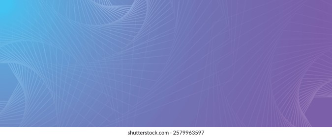 Gradient background with blue and purple hues, smooth texture and abstract line patterns. Blue and purple tones dominate the background. Minimal abstract flow line vector gradient background