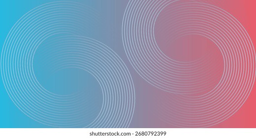 Fondo degradado con colores azul y rojo, con líneas blancas curvas. El fondo tiene una textura suave y moderna con tonos azules y rojos. Fondo de degradado colorido.eps10