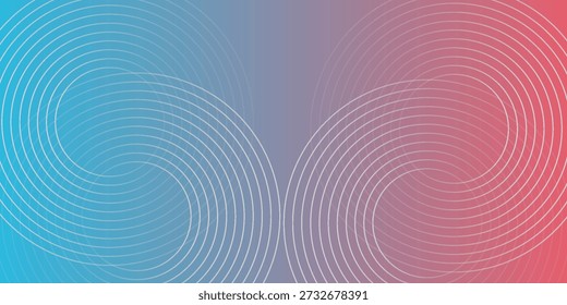 Fundo gradiente com cores azuis e vermelhas, com linhas brancas curvas. O fundo tem uma textura suave e moderna com tons azuis e vermelhos. Fundo de gradiente colorido.eps10

