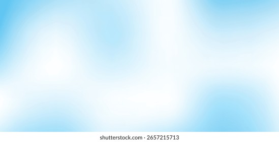 Gradient background with blue sky. Light blue color vector illustration. Abstract gradation backdrop. Design for banner, flyer, poster