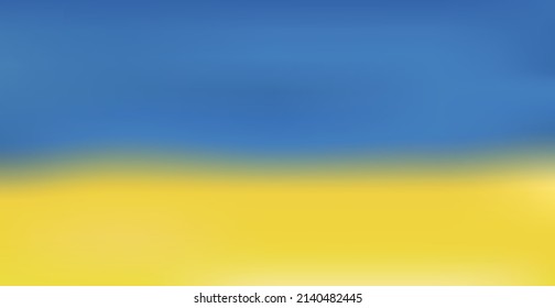 Gradient background blue-orange flag of Ukraine - Vector illustration