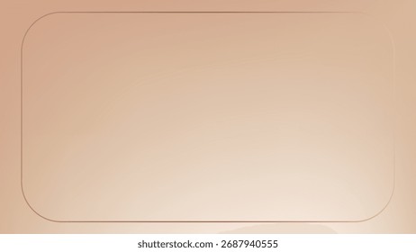 Fundo de gradiente com cor marrom. Textura de gradação de creme de luxo abstrata. Bege borrar bg com quadro para cartaz ou apresentação. Papel de parede estético para cosmético ou design suave neutro de bem-estar.