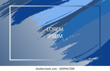 gradient background with brush illustration design.