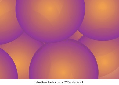 Gradient background with bubbles. Banner or sign design.