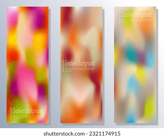 Gradient background, color blur. A set of templates for interior design, prints, decorations, creativity and web design. The basis for posters, posters, covers and creative ideas
