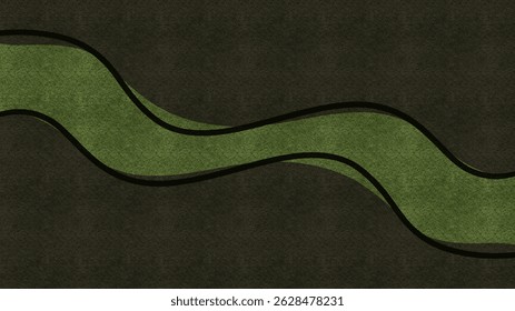 Gradient background color gradient concept graphic illustration. Green wave
