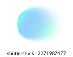 Gradient background, color gradation circle with grain noise texture, vector abstract watercolor holographic blur. Color gradient soft blend mesh of blue iridescent colors