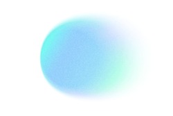 Fondo De Degradado, Círculo De Gradación De Color Con Textura De Ruido De Grano, Desenfoque Holográfico De Acuarela Abstracta Vectorial. Gradiente De Color Malla De Mezcla Suave De Colores Azul Irrisorio