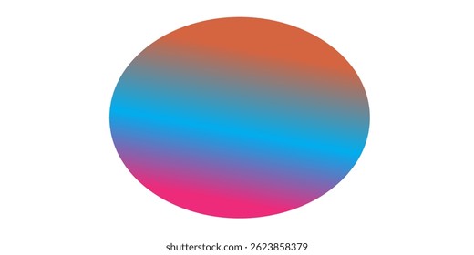Fondo degradado, círculo de gradación de color con textura de ruido de grano, desenfoque holográfico de acuarela abstracta de Vector. Malla de mezcla suave degradada de colores azul iridiscente