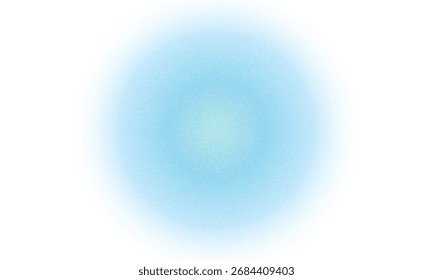 Fondo degradado, círculo de gradación de color con textura de ruido de grano, desenfoque holográfico de acuarela abstracta de Vector