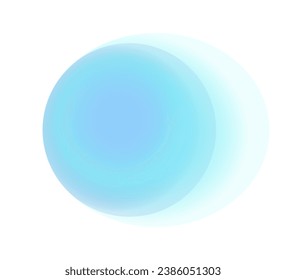 Gradient background, color gradation circles, vector abstract watercolor holographic blur. Color gradient of blue iridescent colors