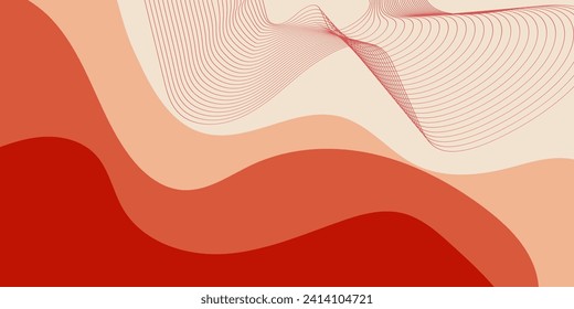 color de fondo degradado melocotón. Resumen de fondo geométrico con formas. Diseño de fondo frío para banner, sitio web. ilustración vectorial.