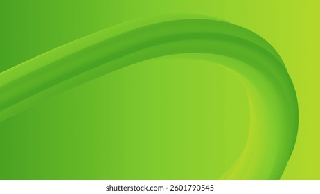 Gradient background. Colorful abstraction. Minimalism. Fake 3D. Green color. Vector illustration EPS10