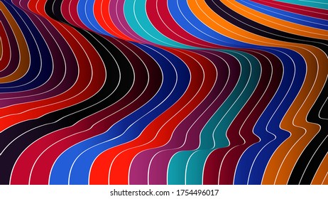 Gradient background with colorful fill.