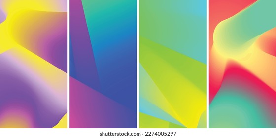 Gradient background with colorful shapes. Perfect for banners. posters, etc.