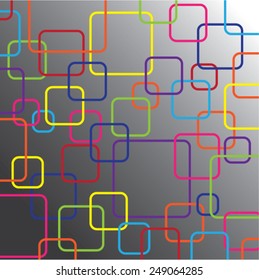gradient background with colorful squares