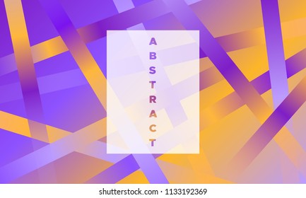 Gradient Background with Colorful Stripes. Minimal Abstract Template with Glow Effect. Simple Design in Purple and Yellow Colors. EPS10 Vector. Illustration with Lines. Gradient Background for Covers.