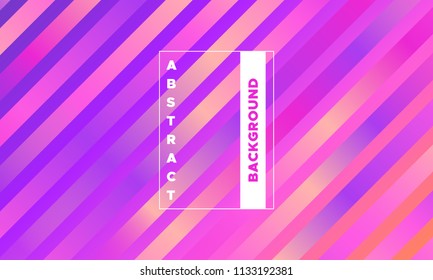 Gradient Background with Colorful Stripes. Minimal Abstract Template with Glow Effect. Simple Design in Pink Colors. EPS10 Vector. Bright Colors. Illustration with Lines. Gradient Background for Cover