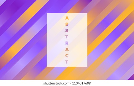 Gradient Background with Colorful Stripes. Minimal Abstract Template with Glow Effect. Simple Design in Purple and Yellow Colors. EPS10 Vector. Illustration with Lines. Gradient Background for Covers.
