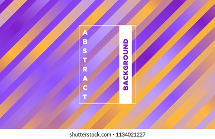 Gradient Background with Colorful Stripes. Minimal Abstract Template with Glow Effect. Simple Design in Purple and Yellow Colors. EPS10 Vector. Illustration with Lines. Gradient Background for Covers.