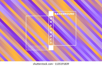 Gradient Background with Colorful Stripes. Minimal Abstract Template with Glow Effect. Simple Design in Purple and Yellow Colors. EPS10 Vector. Illustration with Lines. Gradient Background for Covers.