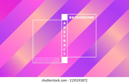 Gradient Background with Colorful Stripes. Minimal Abstract Template with Glow Effect. Simple Design in Pink Colors. EPS10 Vector. Bright Colors. Illustration with Lines. Gradient Background for Cover