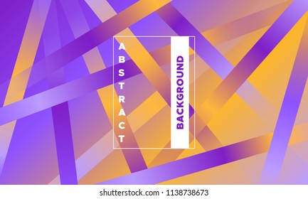 Gradient Background with Colorful Stripes. Minimal Abstract Template with Glow Effect. Simple Design in Purple and Yellow Colors. EPS10 Vector. Illustration with Lines. Gradient Background for Covers.