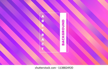 Gradient Background with Colorful Stripes. Minimal Abstract Template with Glow Effect. Simple Design in Pink Colors. EPS10 Vector. Bright Colors. Illustration with Lines. Gradient Background for Cover