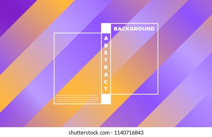 Gradient Background with Colorful Stripes. Minimal Abstract Template with Glow Effect. Simple Design in Purple and Yellow Colors. EPS10 Vector. Illustration with Lines. Gradient Background for Covers.