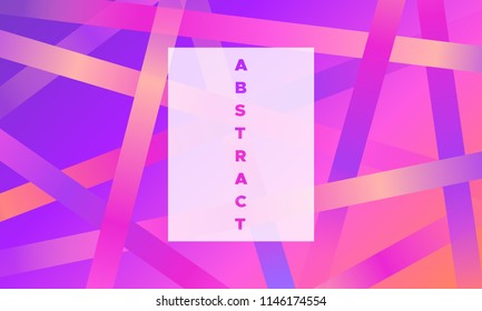 Gradient Background with Colorful Stripes. Minimal Abstract Template with Glow Effect. Simple Design in Pink Colors. EPS10 Vector. Bright Colors. Illustration with Lines. Gradient Background for Cover