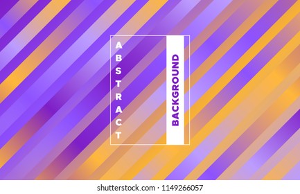 Gradient Background with Colorful Stripes. Minimal Abstract Template with Glow Effect. Simple Design in Purple and Yellow Colors. EPS10 Vector. Illustration with Lines. Gradient Background for Covers.