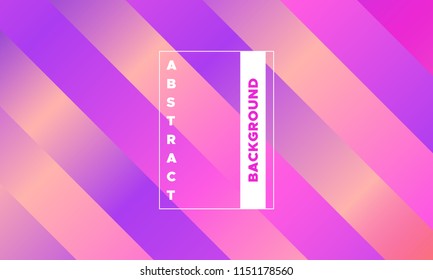 Gradient Background with Colorful Stripes. Minimal Abstract Template with Glow Effect. Simple Design in Pink Colors. EPS10 Vector. Bright Colors. Illustration with Lines. Gradient Background for Cover