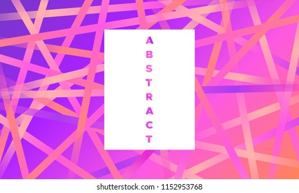 Gradient Background with Colorful Stripes. Minimal Abstract Template with Glow Effect. Simple Design in Pink Colors. EPS10 Vector. Bright Colors. Illustration with Lines. Gradient Background for Cover