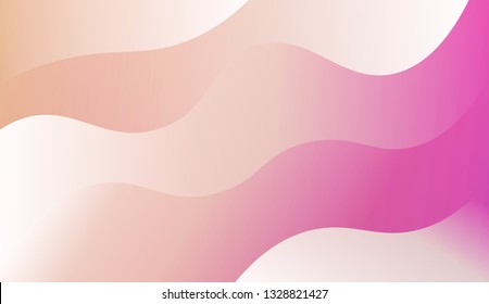 Gradient background. Colorful waves, smooth shapes. Background for Wallpaper, Web Design, Brochure, Visit Card. Vector wave pattern