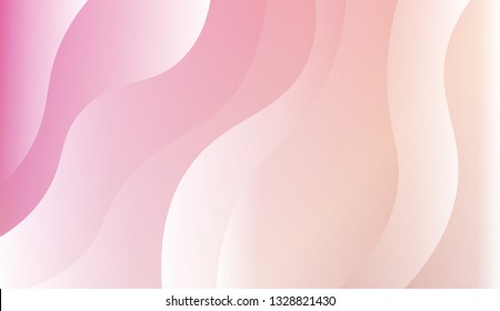 Gradient background. Colorful waves, smooth shapes. Background for Wallpaper, Web Design, Brochure, Visit Card. Vector wave pattern